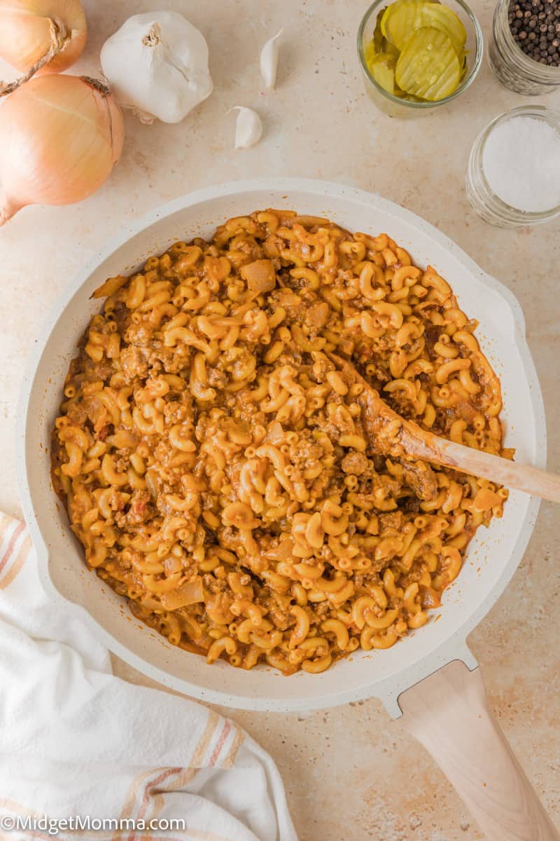 Homemade Hamburger Helper Cheeseburger Pasta Recipe