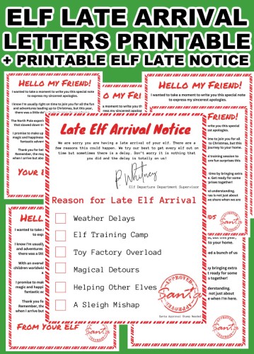 What To Do If Your Elf Is Late Free Elf Late Arrival Letters