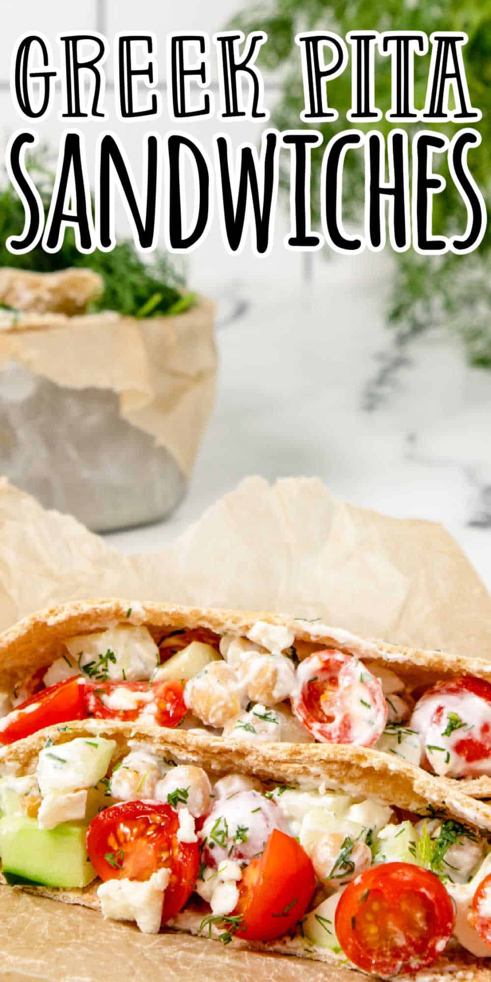 Greek Pita Sandwiches Recipe • MidgetMomma