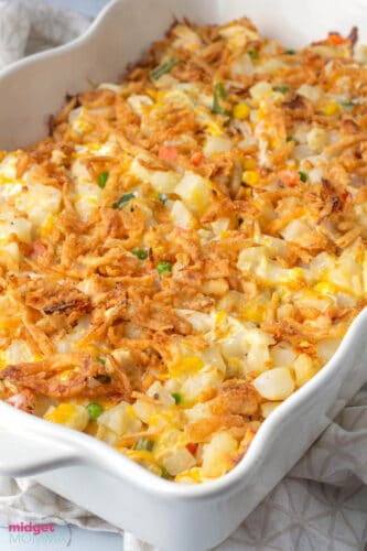 Cheesy Chicken and Potato Casserole with Veggies Recipe