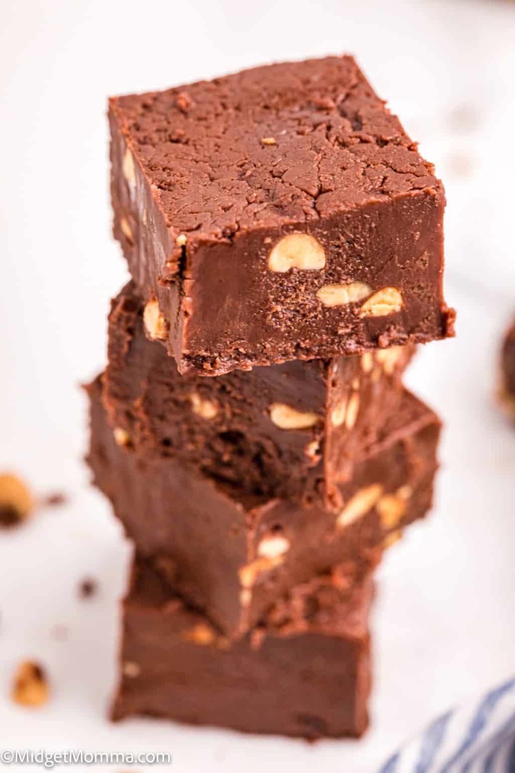 Chocolate Marshmallow Fluff Fudge Recipe with Nuts • MidgetMomma