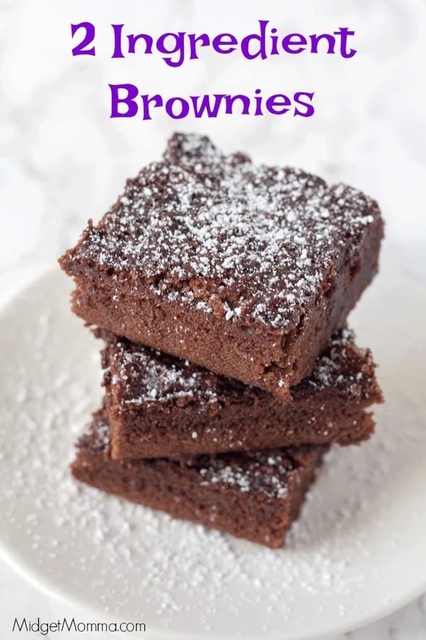 2 Ingredient Brownies Weight Watchers Friendly • Midgetmomma