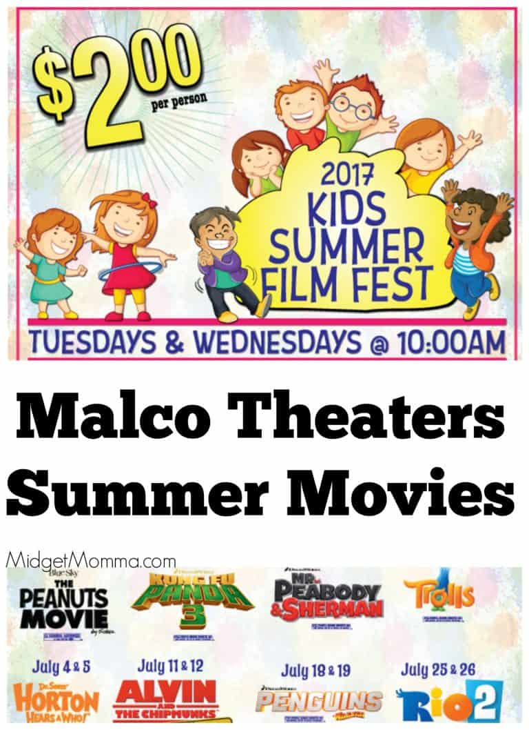 Malco Theaters Summer Movies Just 2! • MidgetMomma