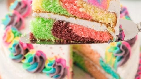 Rainbow marble cake recipe - 9Kitchen