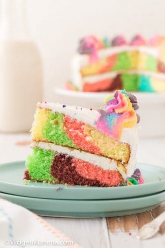 Homemade Rainbow Cake Recipe - Vanilla Rainbow Cake