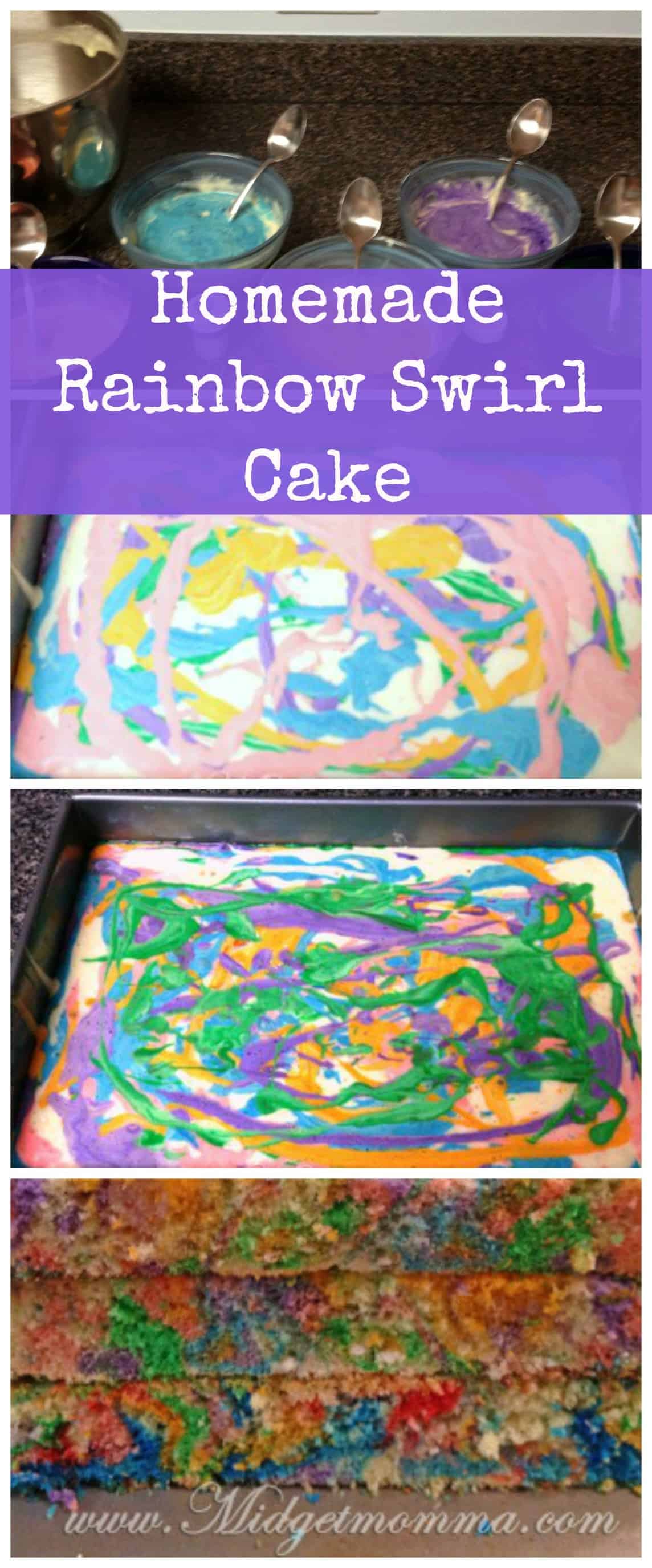 How to make Homemade Rainbow Cake Recipe