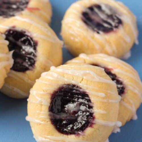 Blueberry Thumbprint Cookies