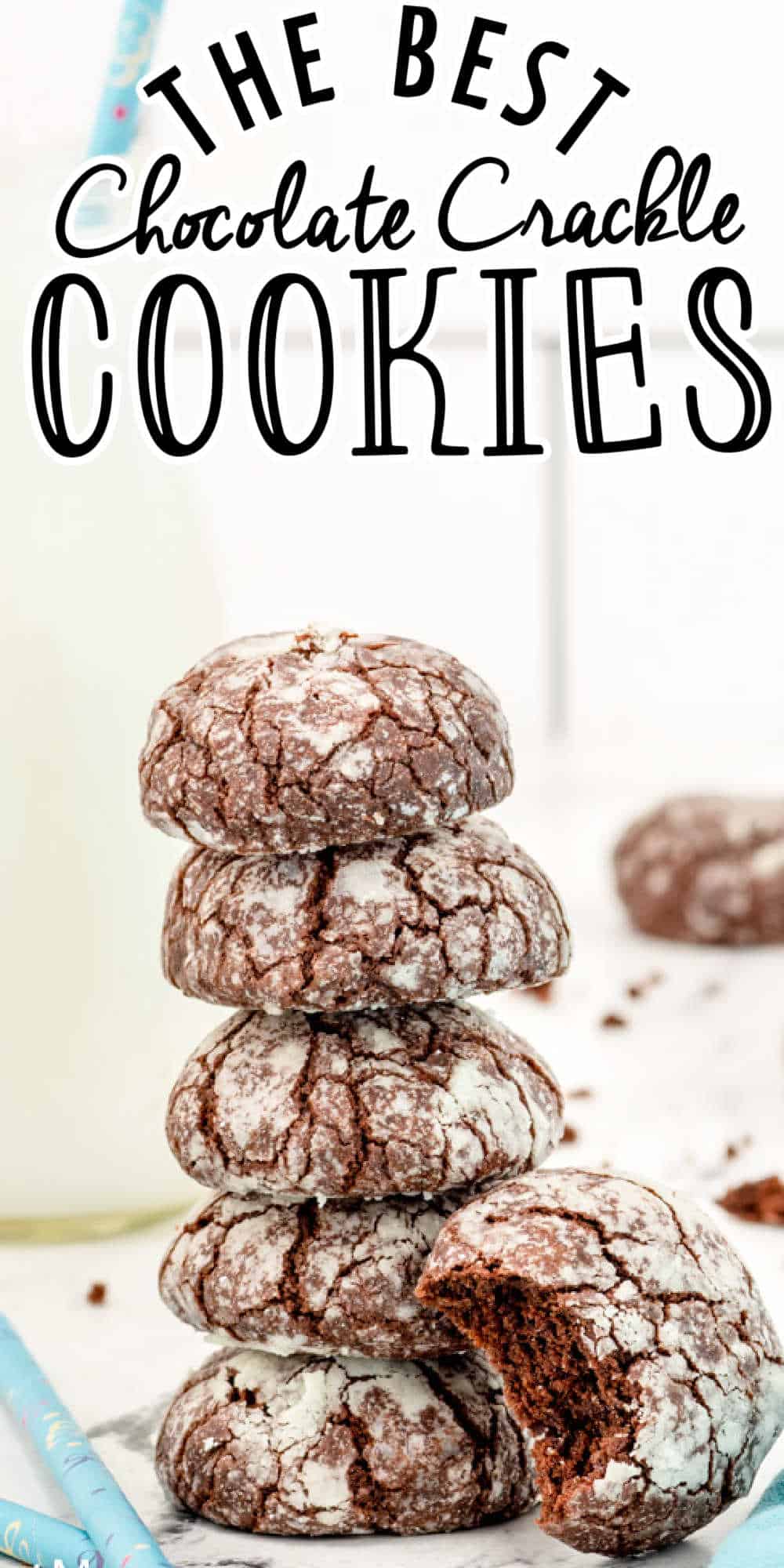 Chocolate Crinkle Cookies Recipe (Chocolate Crackle Cookies)