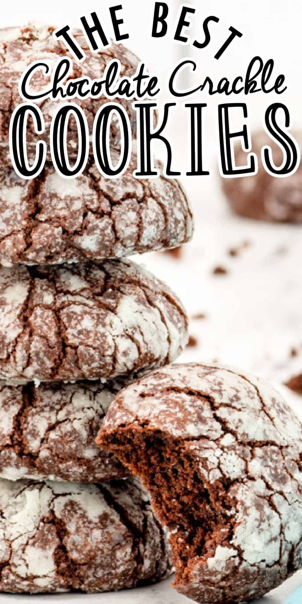Chocolate Crinkle Cookies Recipe (Chocolate Crackle Cookies)