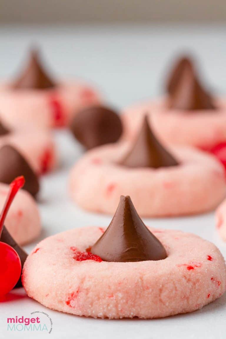 Cherry Kiss Cookies (Cherry Blossom Cookies) • MidgetMomma