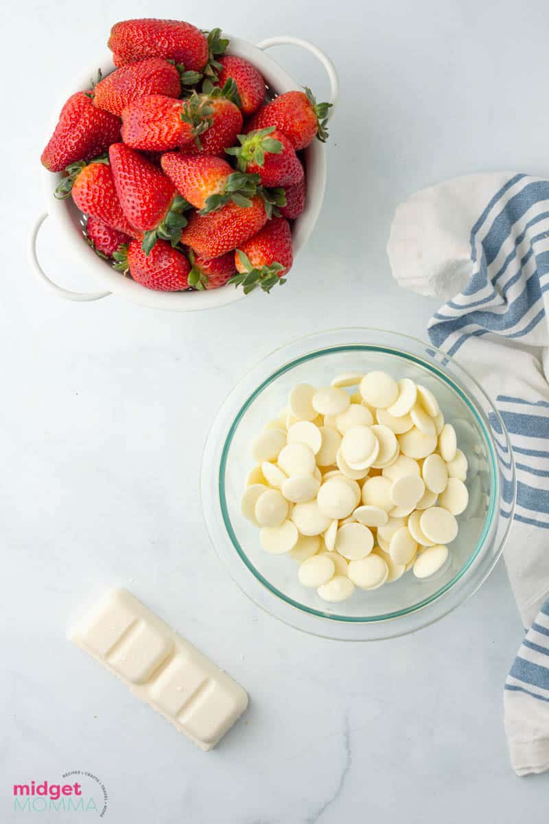 White Chocolate-Covered Strawberries - Just a Taste