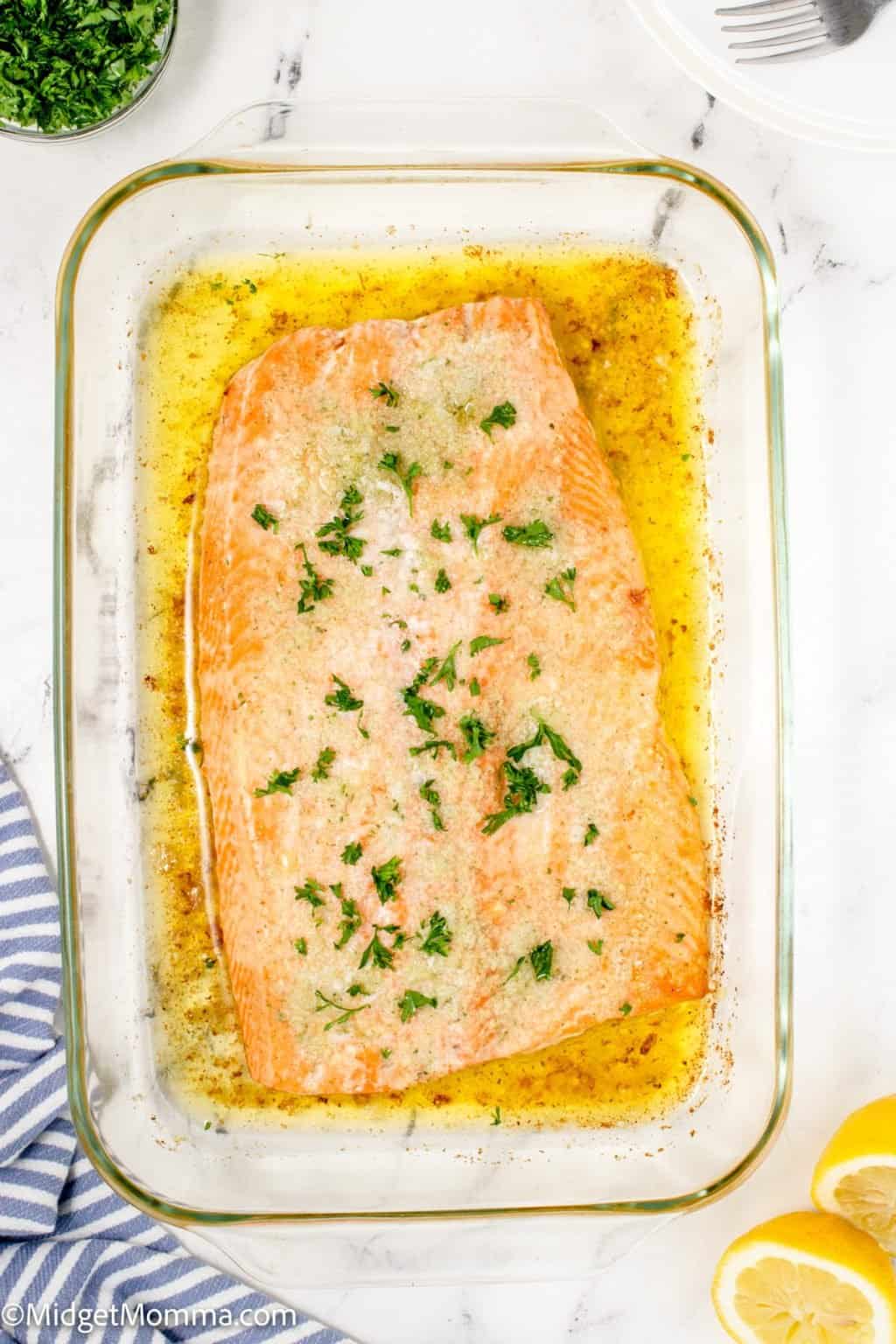 Easy Oven Baked Salmon Recipe - Just 3 ingredients!