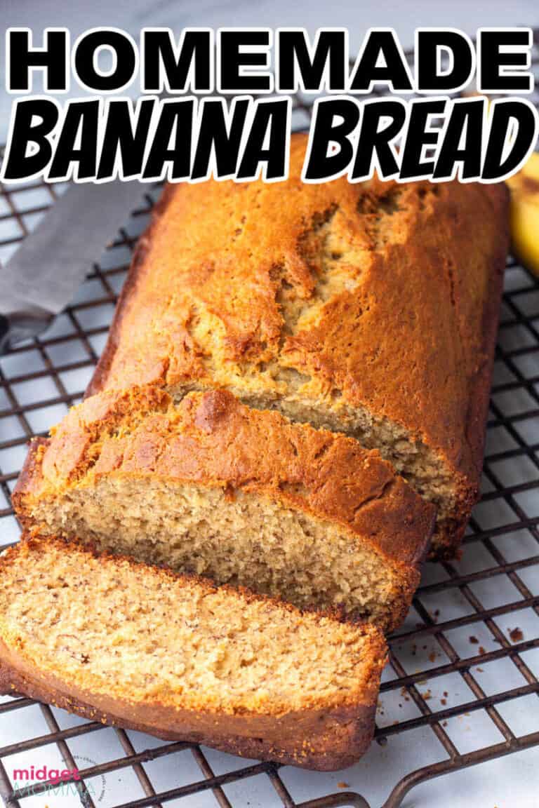 Delicious And Moist Easy Banana Bread Recipe • Midgetmomma