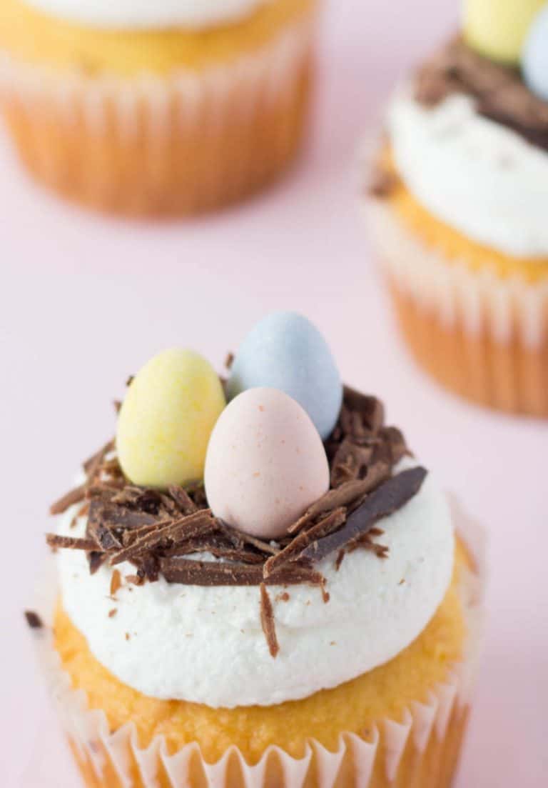 Chocolate Nest Cupcakes for Easter