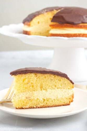 The Best Boston Cream Pie Recipe • MidgetMomma