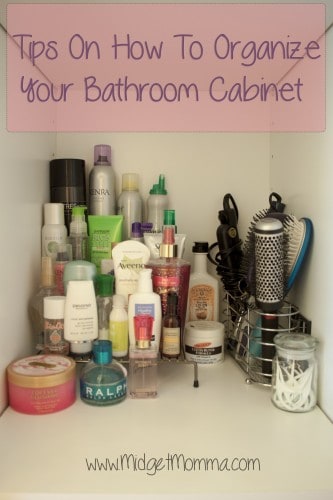 How To Organize Bathroom Cabinet