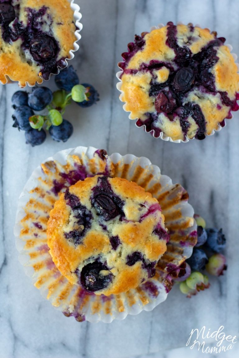 Moist and Delicious Greek Yogurt Blueberry Muffins