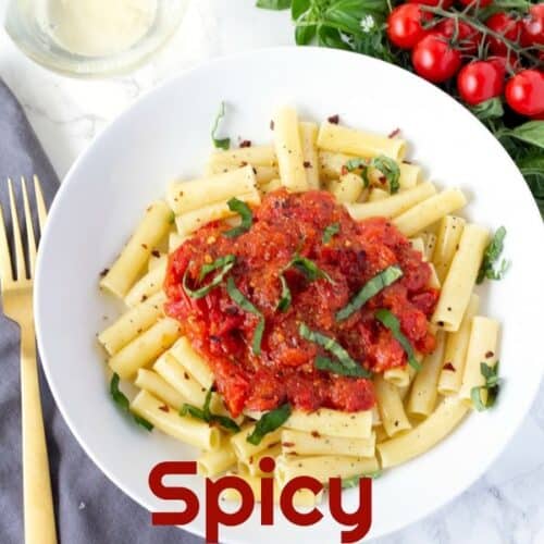 Spicy Cherry Tomato Pasta Sauce (Done in 30 minutes!)