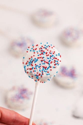 Red White and Blue Chocolate Covered Oreos - 4th Of July Oreos