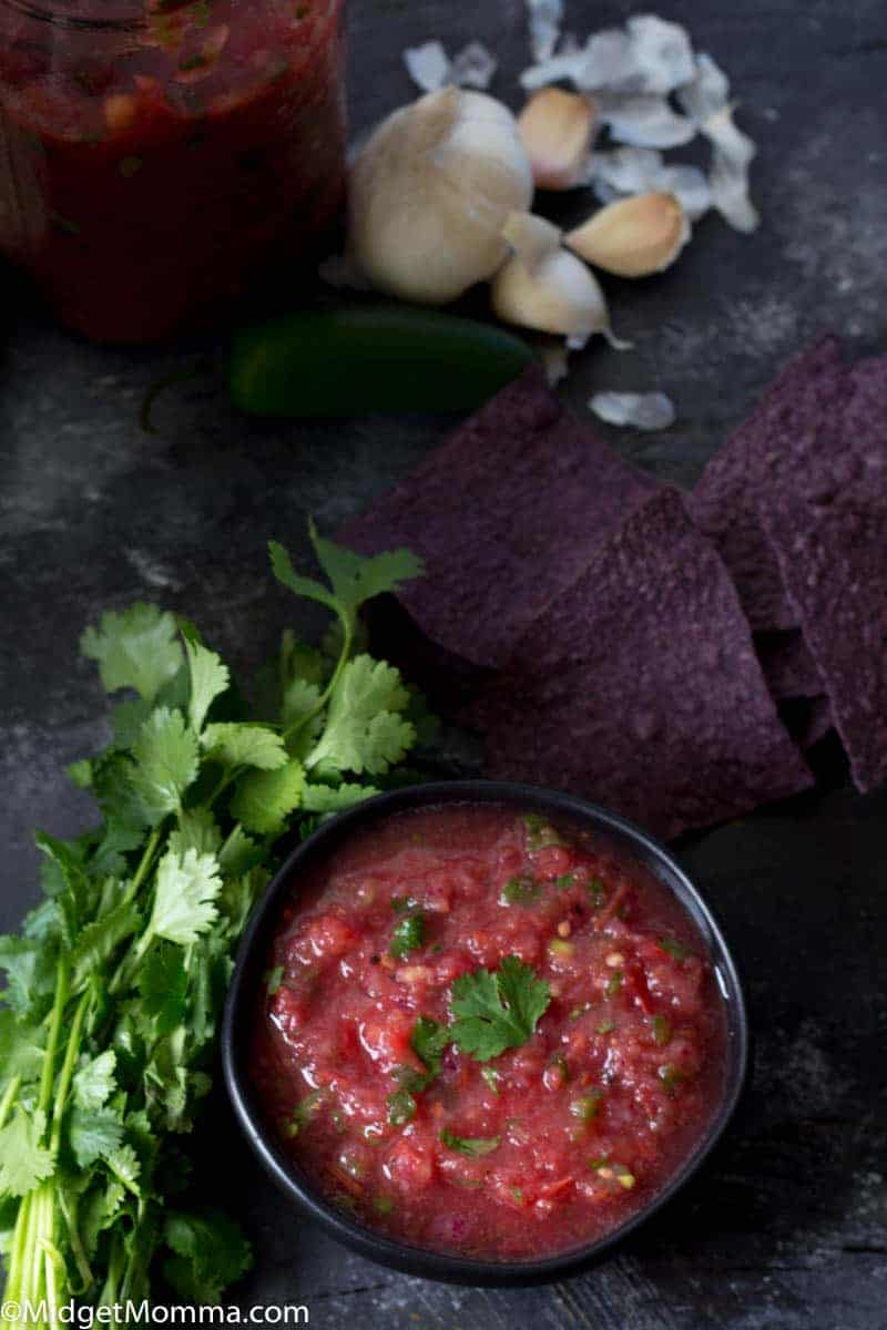 How to Make Homemade Salsa with fresh tomatoes • MidgetMomma.com