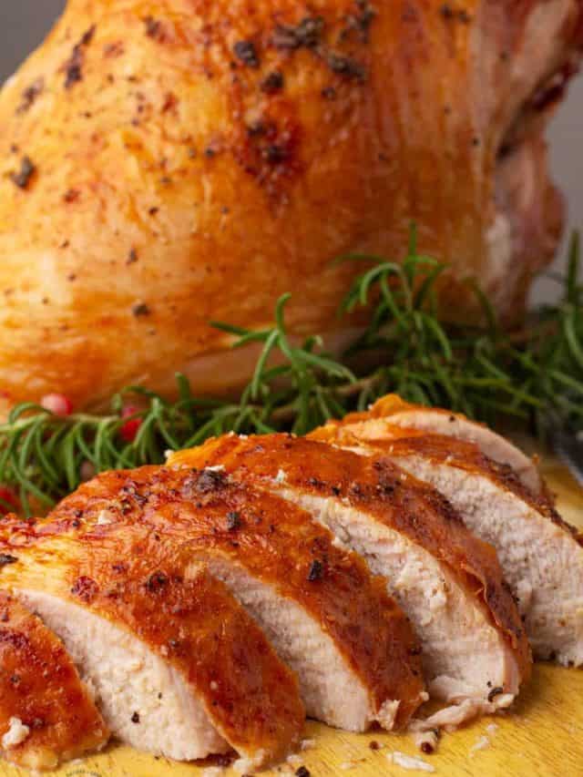 Easy Roasted Turkey Breast Recipe • MidgetMomma