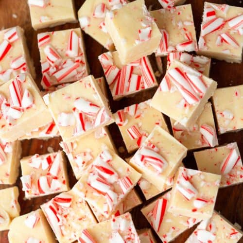 White Chocolate Peppermint Fudge ­ MidgetMomma