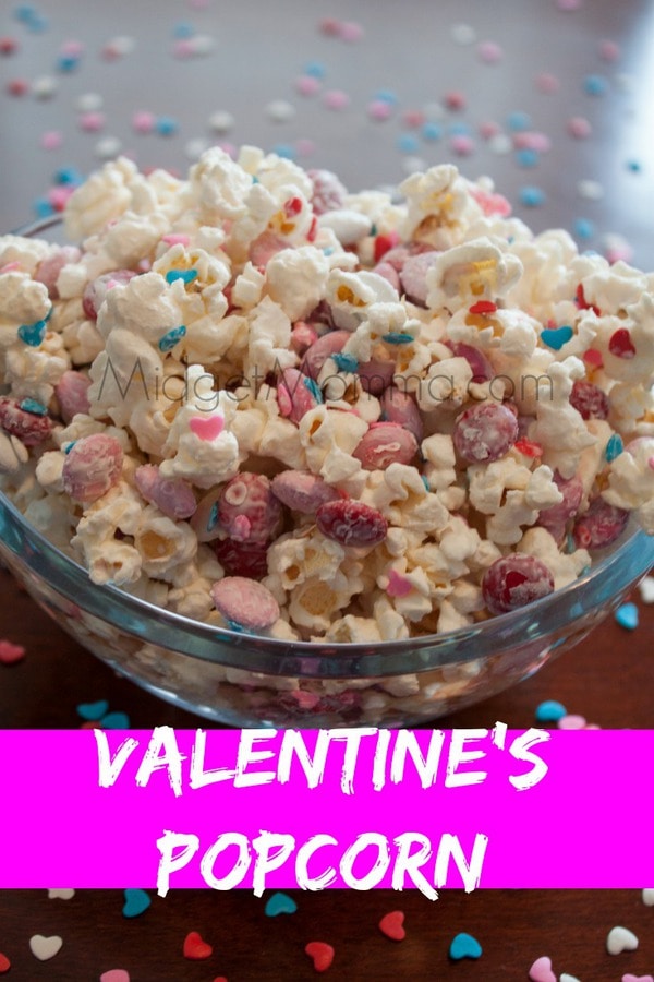 Valentine's Popcorn with Homemade Popcorn • MidgetMomma