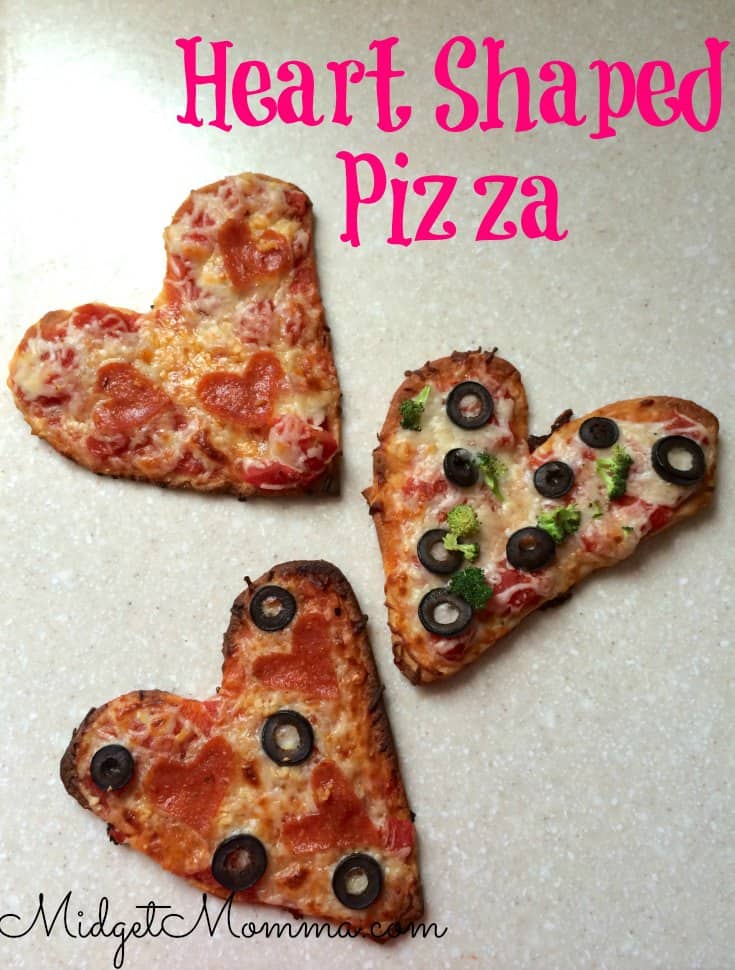 Valentine's Day Dinner Idea | Mini Heart Pizzas