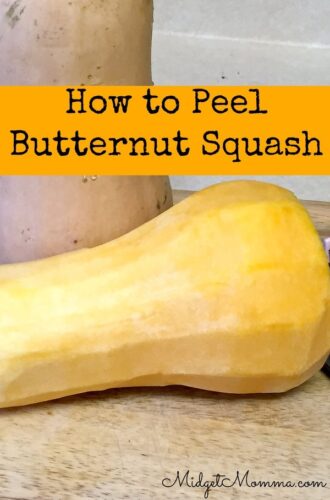 Peel Butternut Squash Step by Step Instructions