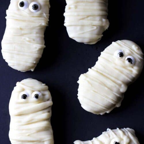 Mummy Nutter Butter Cookies Halloween Treat