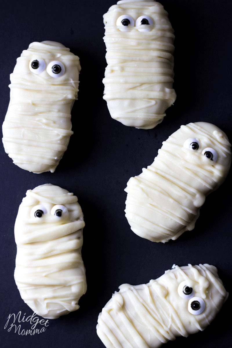 Mummy Nutter Butter Cookies Halloween Treat