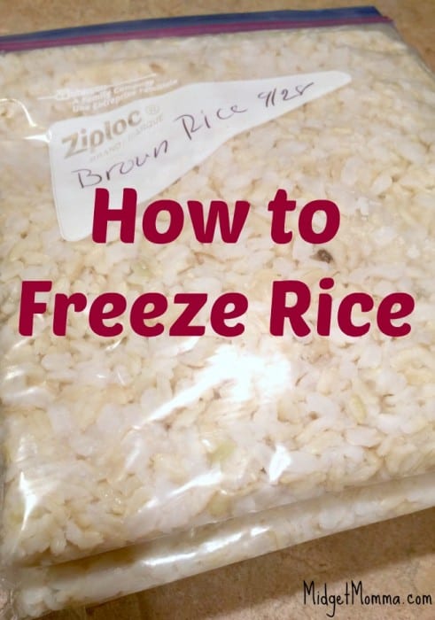 How to Freeze Rice (Brown and White Rice)