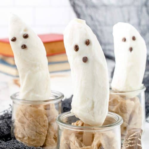 Yogurt Banana Ghost Pops Healthy Halloween Snack