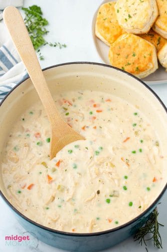 Chicken Pot Pie Soup • MidgetMomma