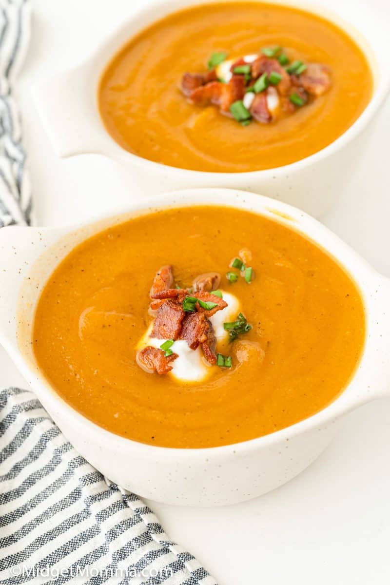 Roasted Butternut Squash Soup • MidgetMomma