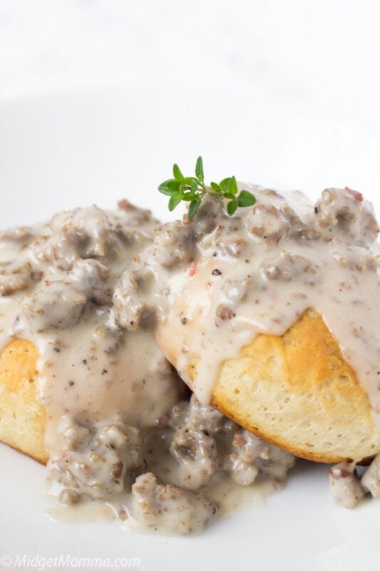 southern style biscuits and gravy