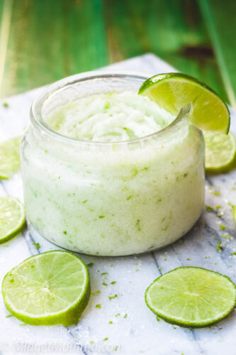 Coconut Lime Salt Scrub • MidgetMomma