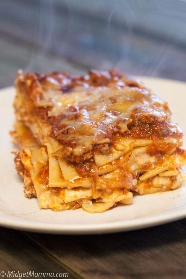 The BEST Homemade Lasagna Recipe • MidgetMomma