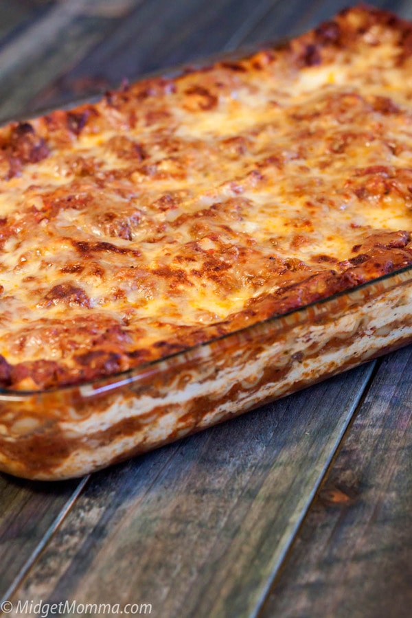 The BEST Homemade Lasagna Recipe • MidgetMomma