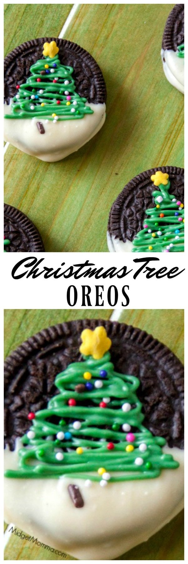 Christmas Tree Chocolate Covered Oreos • MidgetMomma