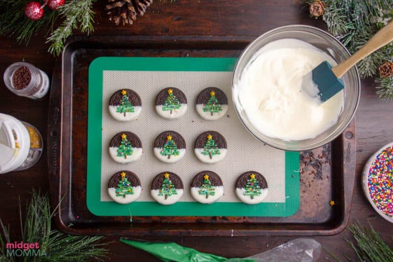 Christmas Tree Oreo Cookies • Midgetmomma