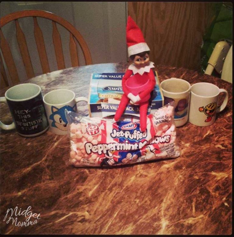 Quick Elf on the Shelf Ideas Done in 5 Minutes or Less! • MidgetMomma