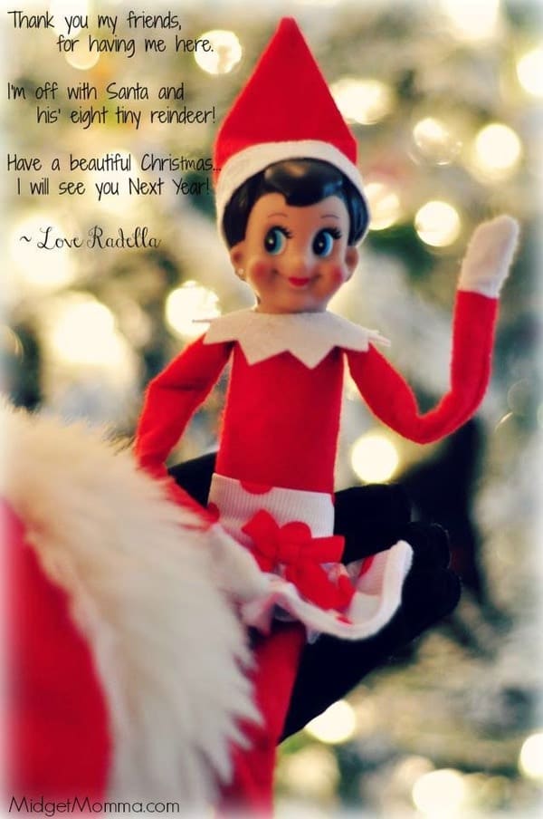Reader Tip: How to Have Elf on the Shelf Say Good-Bye • MidgetMomma