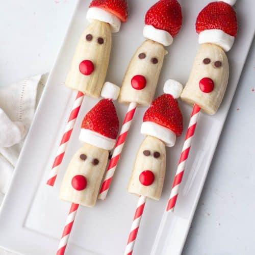 Santa Banana Pops - Easy Christmas Snack • MidgetMomma