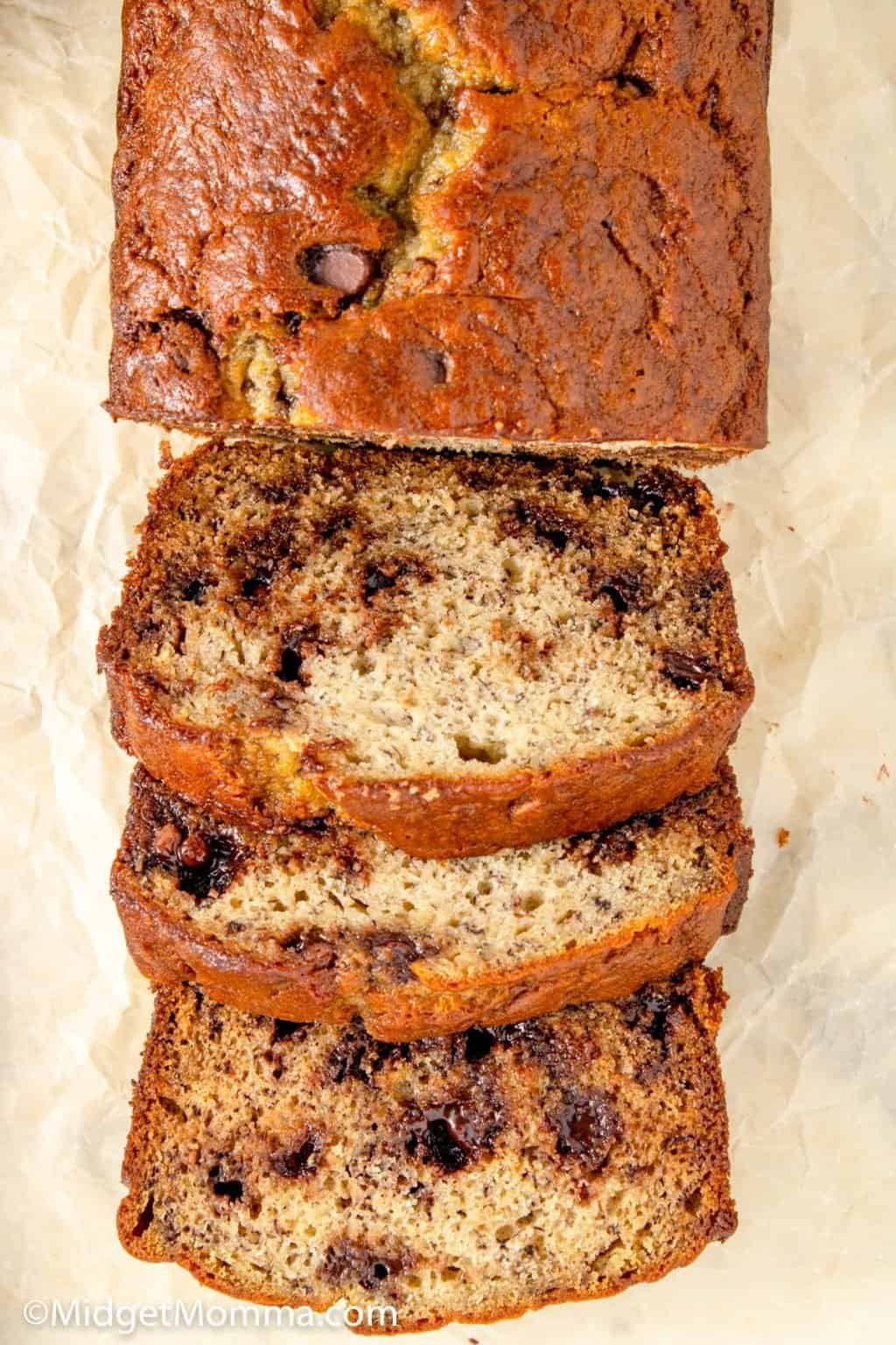 Chocolate Chip Banana Bread • Midgetmomma