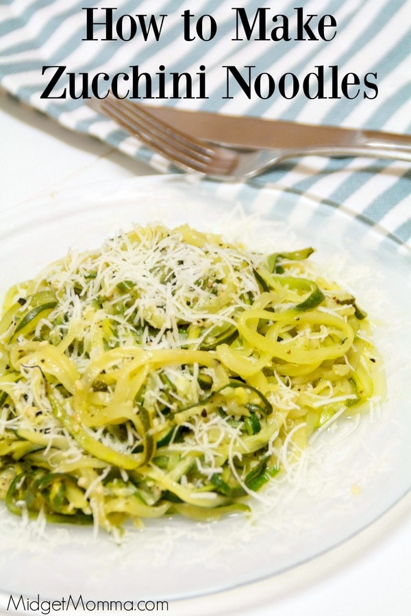 How to Make Zucchini Noodles aka Zoodles • MidgetMomma