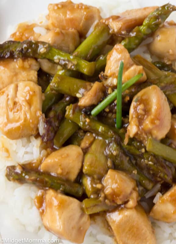 Chicken Asparagus Stir Fry Recipe • MidgetMomma