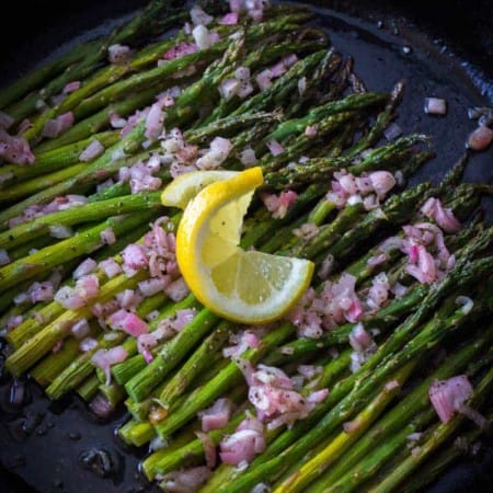 Lemon Roasted Asparagus Recipe • MidgetMomma