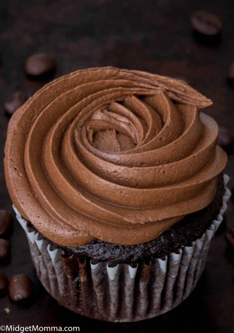 Cafe Mocha Cupcakes - Chocolate Cupcakes with Mocha Frosting