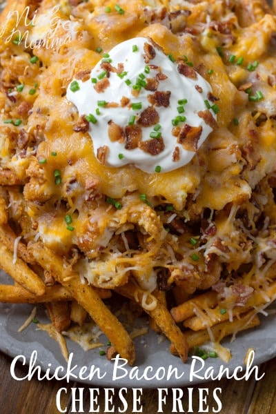 Cheesy Loaded Chicken Bacon Ranch Fries Recipe